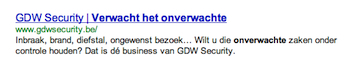 Ook Google verwacht het onverwachte
